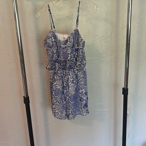 Blue floral romper, Medium